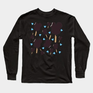 Mickey Premium Bar Pattern Long Sleeve T-Shirt